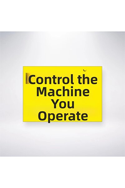 Reysa Tasarım تحقق من الماكينة التي اشتريتها، ملصق لاصق خلفي مقاس 21 × 35