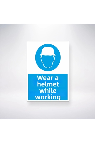 Reysa Tasarım Wear Helmet 21X28 Adhesive Sticker on the Back