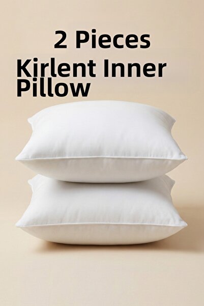 MEFAKS TEKSTİL 2 Pieces of Cushion Inserts – Silicone Filled, Square Pillow I...