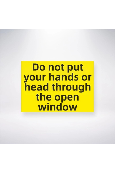 Reysa Tasarım ملصق لاصق خلفي لاصق مقاس 21 × 35 يدفع يدك ورأسك إلى النافذة الم...