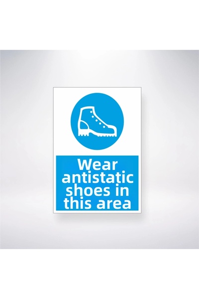 Reysa Tasarım ارتداء الأحذية المضادة للكهرباء الساكنة في هذه المنطقة ملصق سلا...