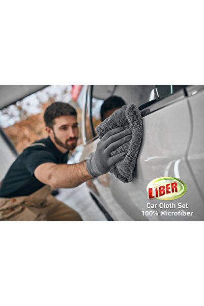 Miss منشفة تنظيف السيارات من الألياف الدقيقة 40x60 سم لون رمادي قطعة واحدة