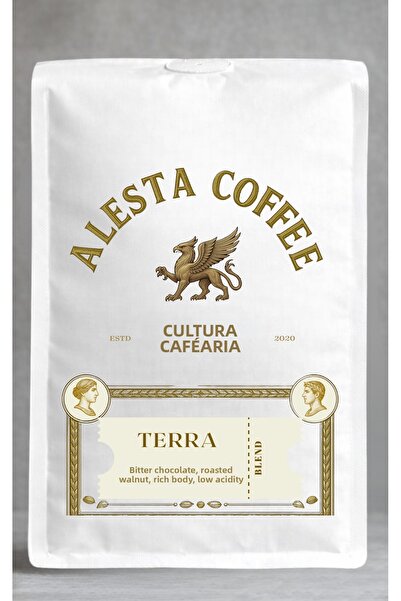 Alesta Coffee Terra Espresso Blend 1000 Gr. – (Cafe and Home Use)