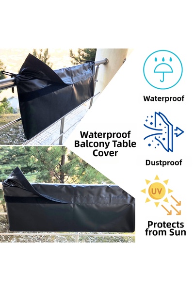 furnirem Waterproof Balcony Table Cover 120 X 30 cm