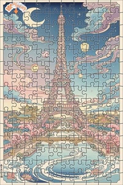 Teona Ahşap لغز خشبي بإطار مزدوج الطبقات من باريس دريم 150 قطعة 20x30