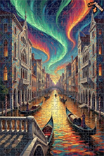 Teona Ahşap لوحة زيتية ملونة لليالي البندقية، لوحة خشبية مؤطرة بطبقتين، 400 ق...