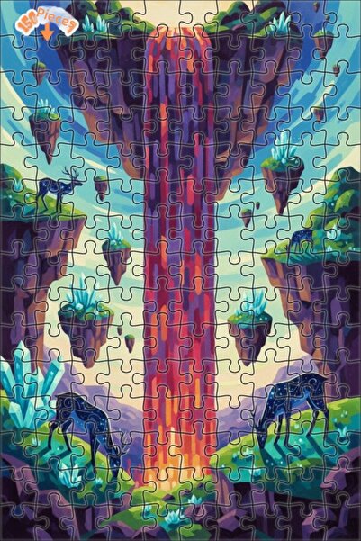 Teona Ahşap ألغاز خشبية ملونة بإطار مزدوج الطبقات من ميستريفول فلاينج آيلاندز...