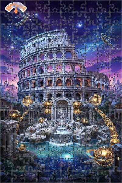 Teona Ahşap لغز خشبي بإطار مزدوج الطبقات من كوزميك روما وندرلاند 150 قطعة 20x30