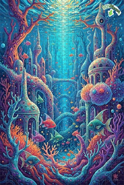 Teona Ahşap لغز خشبي بإطار مزدوج الطبقات من فانتاستيك آرت، 800 قطعة، 70×50