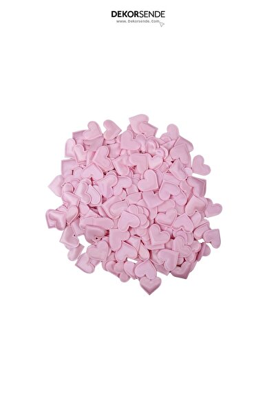 Dekorsende Heart Soft Scatter Ornament Pink 2.5 cm