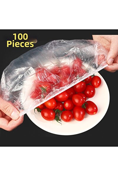 Choice 100pcs Reusable Disposable Food Cover Plastic Wrap Durable Elastic Foo...