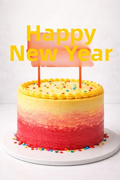 EYBaskı Tasarım Happy Birthday Cake Decoration