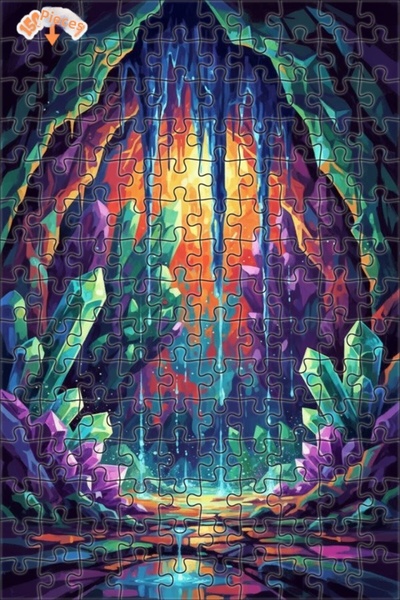 Teona Ahşap لوحة فنية زيتية على شكل كهف كريستالي، لغز خشبي مؤطر بطبقتين، 150 ...