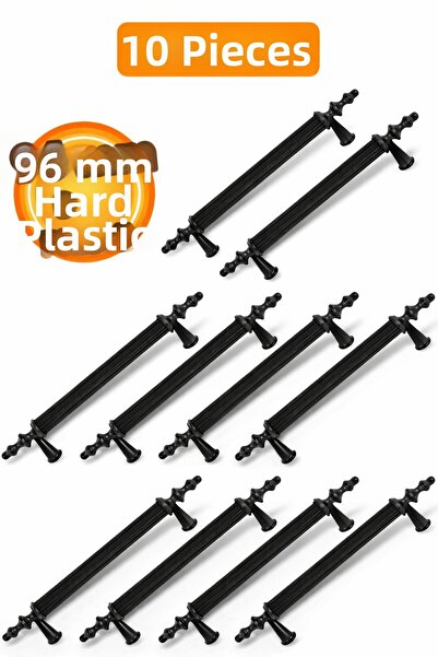 Badem10 Polavit 96 Mm Negru Bucătărie bar și dulapuri 10 buc