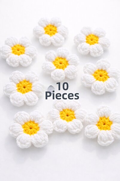 Attolya 10 قطع من زهور الأقحوان البوفيدية مقاس 6 سم، مصنوعة يدويًا، مواد للحر...