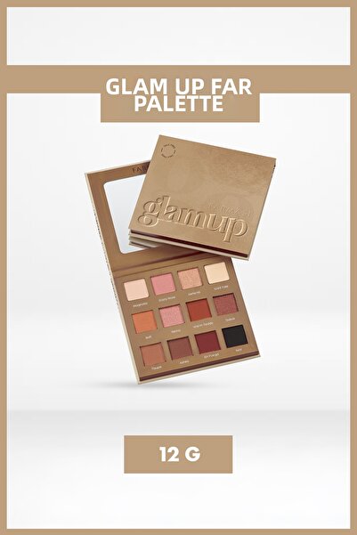 Farmasi Glam up Matte & Shimmer 12-Piece Intensely Pigmented Eyeshadow Palette