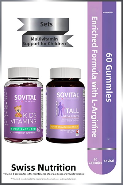 SOVITAL Tall Boy Vitamin to Help You Sleep + Kids Children's Vitamin