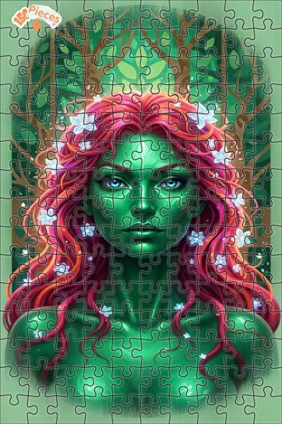 Teona Ahşap لغز خشبي بإطار مزدوج الطبقات بمظهر لوحة زيتية يشبه الجنة الخضراء،...