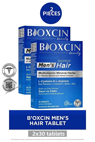 Bioxcin حبوب شعر الرجال 30 قرص 2 قطعة