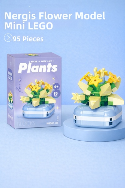 Nandy Home Narcissus Flower Model Character Figure 3D Building Toys