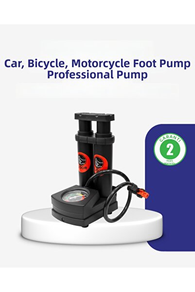 CT STONES Pompă de aer cu pedală anti-alunecare, compatibilă cu toate supapele