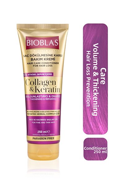Bioblas Anti-Hair Loss Care Cream 250ml Collagen & Keratin