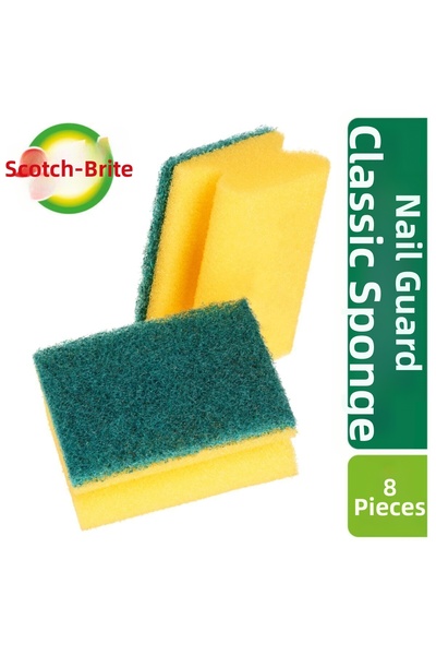 Scotch Brite Green Nail Protection Sponge Set of 8