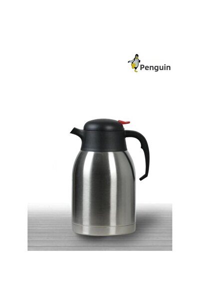 Penguen 2 Liter Stainless Double Layer Steel Tea Thermos - 1200A