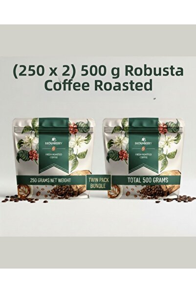 Brownberry قهوة روبوستا محمصة (250 × 2) 500 جرام