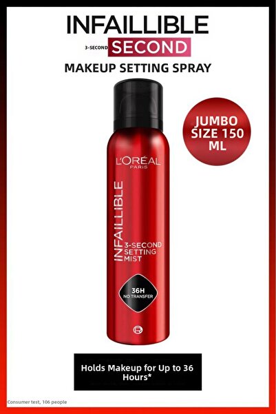 L'Oreal Paris L'Oréal Paris Infaillible 3-Second Jumbo Makyaj Sabitleme Sprey...