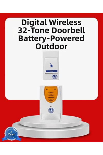 shopwave جرس باب لاسلكي سهل الاستخدام بتصميم أنيق وبسيط