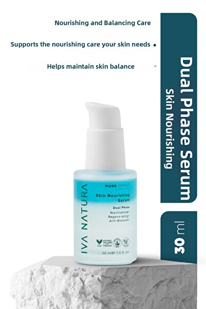 Iva Natura سيروم مغذي للبشرة يدعم حاجز البشرة بالنياسيناميد والببتيد 30 مل