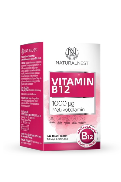 Naturalnest فيتامين ب12 60 قرص