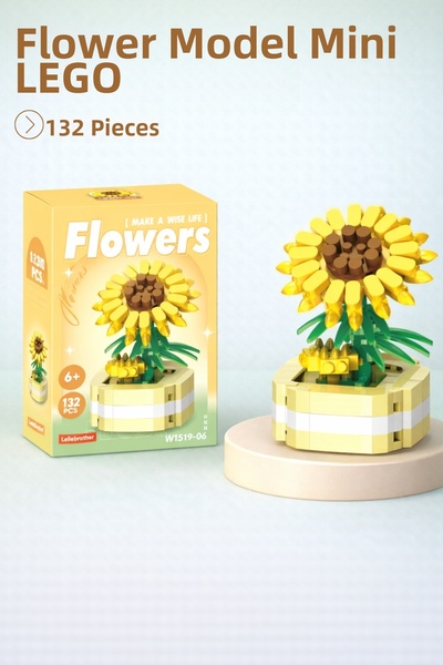 Nandy Home Sunflower Model Character Figure 3D Building Toys