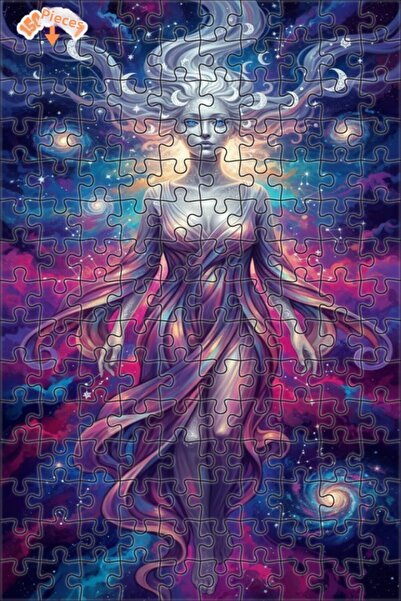 Teona Ahşap لغز خشبي بإطار مزدوج الطبقات بمظهر الألوان المائية لملكة الكون، 1...