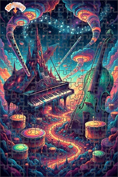 Teona Ahşap لغز خشبي مزدوج الطبقات من فانتاستيك ميوزيك فار مي، 150 قطعة، 20x30