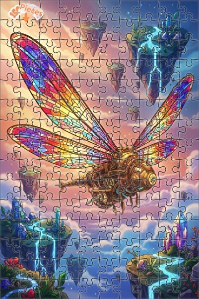 Teona Ahşap لغز خشبي على شكل جزيرة عائمة ميكانيكية غامضة من سكايز فرايرز، ذو ...