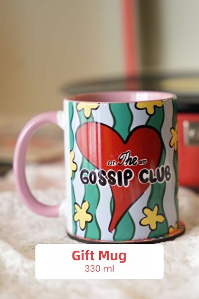 Hello Melody Design كوب "THE GOSSIP CLUB" - تصميم أصلي، طباعة رقمية 9.5x8 سم