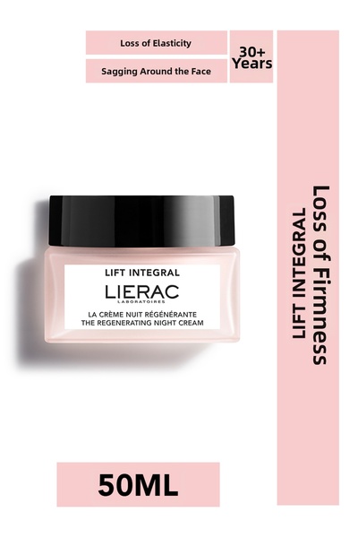 Lierac كريم الليل المتكامل لرفع البشرة Yeniden Yapılandırıcı، نباتي، Gül Yağı...