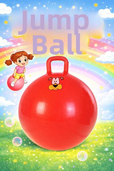 hak-iş oyuncak Red Kangaroo Jumping Ball - Children's Plates Ball (45 cm)