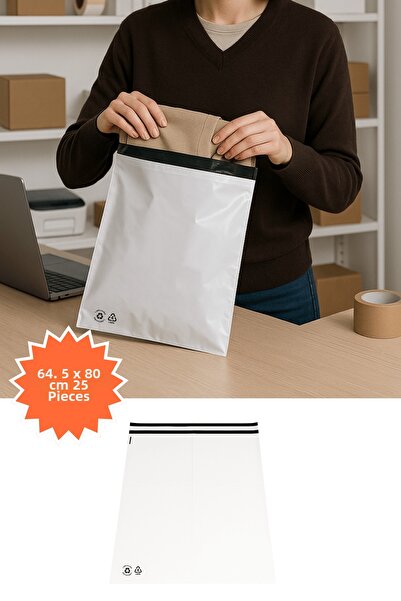 Plas+Plus Shipping Bag White 64.5 X 80 cm 25 Pieces