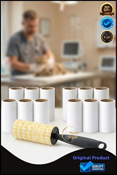 Overpet Σετ ρολών για συλλογή τριχών 12 τεμαχίων + λαβή |   Καθαριστικό για κ...