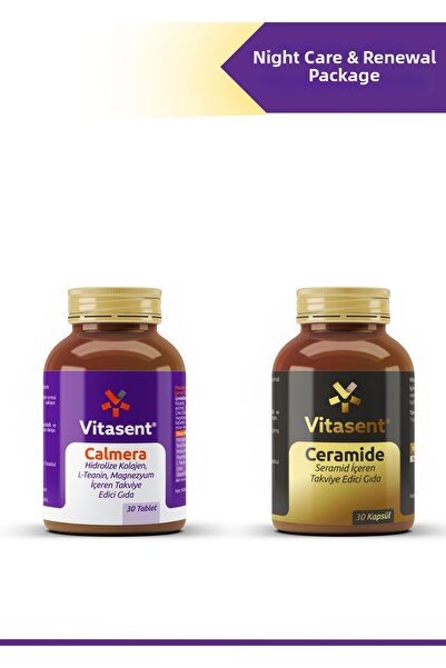 VİTASENT 2-Pack Night Care & Recovery Package – Calmera + Ceramide, Skin and ...