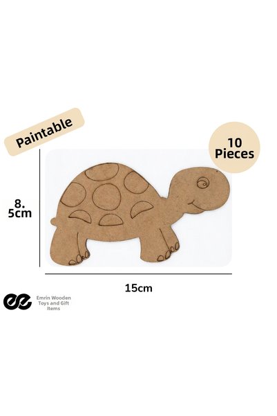 EMRİN AHŞAP OYUNCAK VE HEDİYELİK EŞYA Turtle Wooden Painting Preschool Activi...