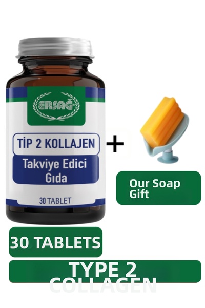 Ersağ Ersag Type 2 Collagen Tablets - Our Soap Dispenser Gift 2098-835
