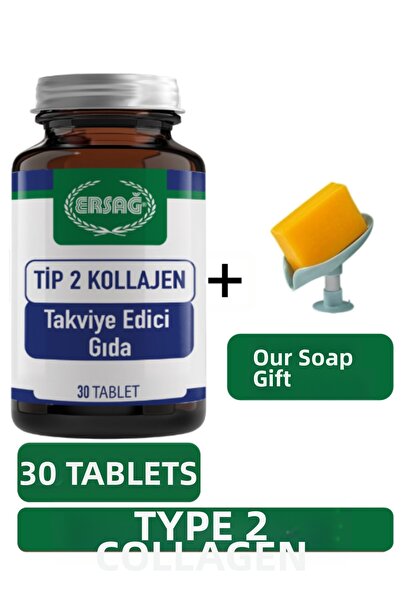 Ersağ Type 2 Collagen Tablets Supplement - Our Soap Dispenser Gift 2098-834