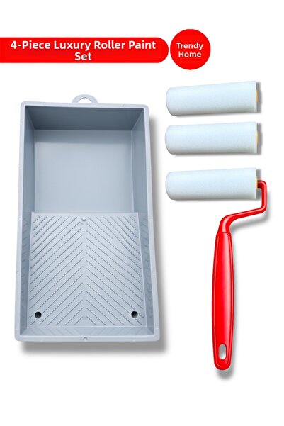 OSKAR FIRÇA 4-Piece Luxury Sponge Roller Set |   Smooth Painting – 10 cm Hand...