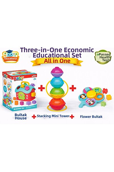 Sayıcı Kids مجموعة نمو الطفل الثلاثية 4 |   باباتيا بولتاك + بول-تاك إيف + تو...