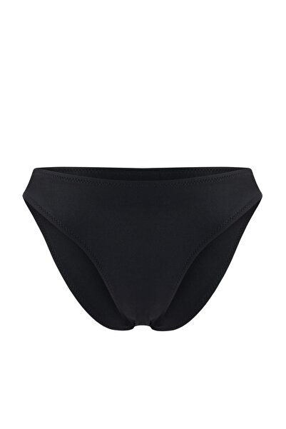 ترينديول كوليكشن سروال بيكيني أسود*001 بخصر عادي وتصميم هيبستر
