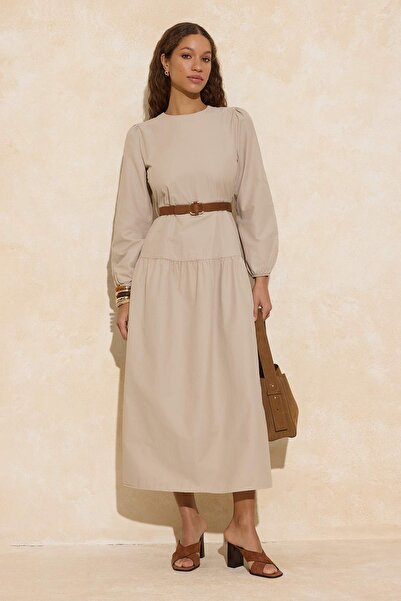 Trendyol Modest Stone Woven Hijab Dress Tctss26Eb00035